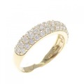K18YG パヴェ ダイヤモンド リング 1.00CT