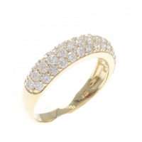 K18YG パヴェ ダイヤモンド リング 1.00CT