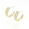 【新品】K18YG ダイヤモンド ピアス 0.66CT