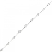 K18WG ダイヤモンド ブレスレット 1.00CT