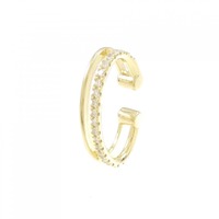 【リメイク】K18YG ダイヤモンド イヤーカフ 片耳 0.20CT