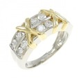 PT/K18YG ダイヤモンド リング 0.70CT