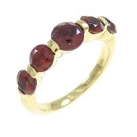 K18YG ガーネット リング
