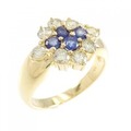 K18YG サファイヤ リング 0.39CT