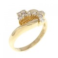 K18YG ダイヤモンド リング 0.25CT