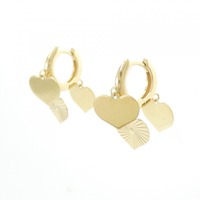 K18YG ハート ピアス
