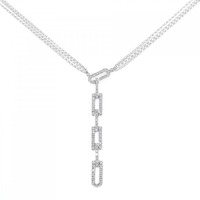K18WG ダイヤモンド ネックレス 0.90CT