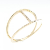 【新品】K10YG ダイヤモンド リング 0.01CT