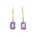 【新品】K18YG アメジスト ピアス 1.60CT