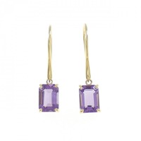 【新品】K18YG アメジスト ピアス 1.60CT
