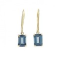 【新品】K18YG ブルートパーズ ピアス 2.20CT