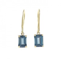 【新品】K18YG ブルートパーズ ピアス 2.20CT