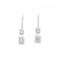 【新品】PT ダイヤモンド ピアス 1.00CT