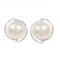 K14WG マベパール イヤリング