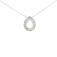 K18WG ダイヤモンド ネックレス 0.31CT