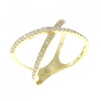 K18YG ダイヤモンド リング 0.25CT