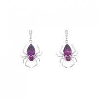 【新品】PT スパイダー ガーネット ピアス 1.96CT