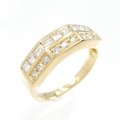 K18YG ダイヤモンド リング 0.35CT