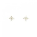 K18YG フラワー ダイヤモンド ピアス 0.24CT