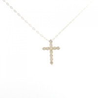 K18YG クロス ダイヤモンド ネックレス 0.50CT