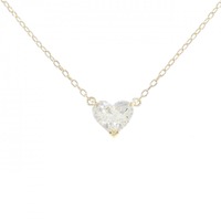 K18YG ダイヤモンド ネックレス 1.060CT I SI2 ハートシェイプ