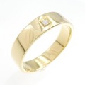 K18YG ソリティア ダイヤモンド リング 0.03CT