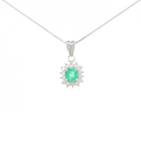 PT エメラルド ネックレス 0.54CT