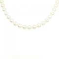 シルバークラスプ アコヤパール ネックレス 7.5-8mm