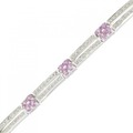 K18WG サファイヤ ブレスレット 2.61CT 拡散処理未検査