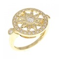 K18YG ダイヤモンド リング 0.30CT