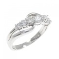 K18WG ダイヤモンド リング 0.33CT