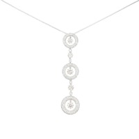 K18WG/K18YG ダイヤモンド ネックレス 1.50CT