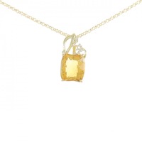K18YG シトリン ネックレス 4.96CT