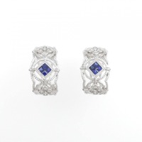 K18WG サファイヤ イヤリング 0.60CT