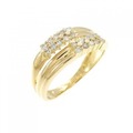 K18YG ダイヤモンド ピンキー リング 0.15CT