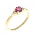 K18YG ルビー リング