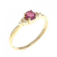 K18YG ルビー リング