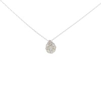 K18WG ダイヤモンド ネックレス 0.10CT