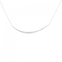 K18WG ダイヤモンド ネックレス 0.65CT