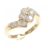 K18YG フラワー ダイヤモンド リング 0.52CT