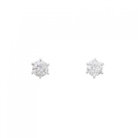 PT ソリティア ダイヤモンド ピアス 0.50CT
