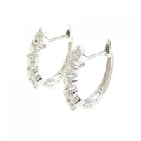 K18WG ダイヤモンド ピアス 0.50CT