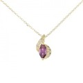 K18YG ガーネット ネックレス 0.30CT