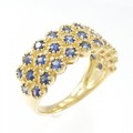 K18YG サファイヤ リング 1.03CT