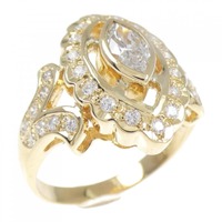 K18YG ダイヤモンド リング 0.36CT