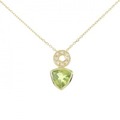 K18YG ペリドット ネックレス 1.70CT