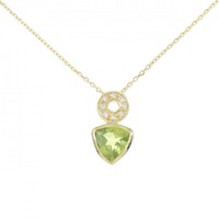 K18YG ペリドット ネックレス 1.70CT