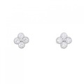 【新品】PT フラワー ダイヤモンド ピアス 0.502CT