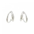 K14WG ダイヤモンド ピアス 0.10CT