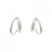 K14WG ダイヤモンド ピアス 0.10CT